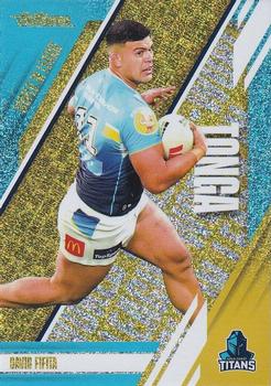 2024 NRL Traders Titanium - World In League Gold #WLG09 David Fifita Front